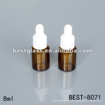 8ml Bernstein Serum Flasche mit Pipette, kostenlose Probe